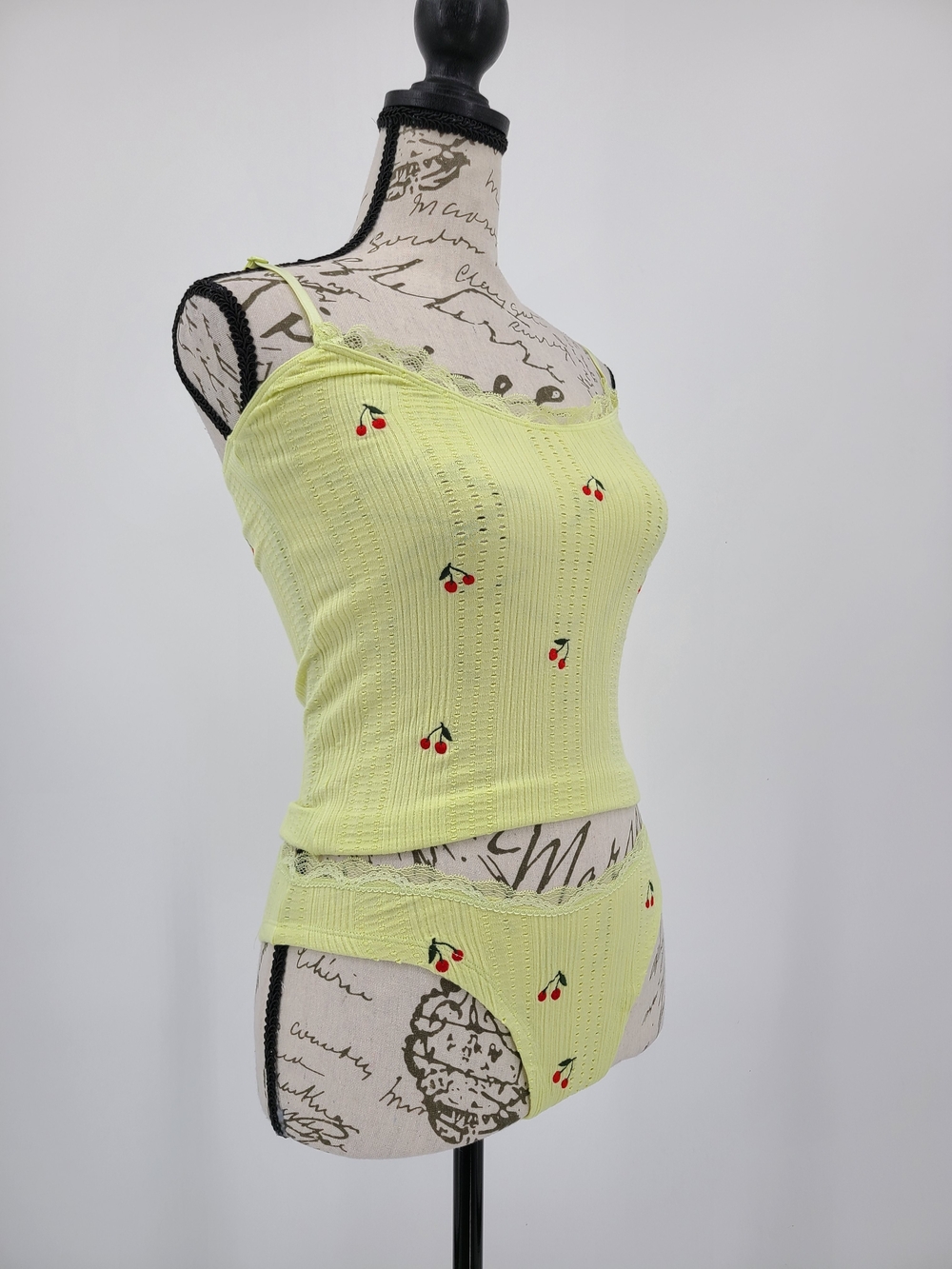 Anthropologie's LyreBird Yellow Ribbed Cami Set Size S/M - Picture 1 of 7